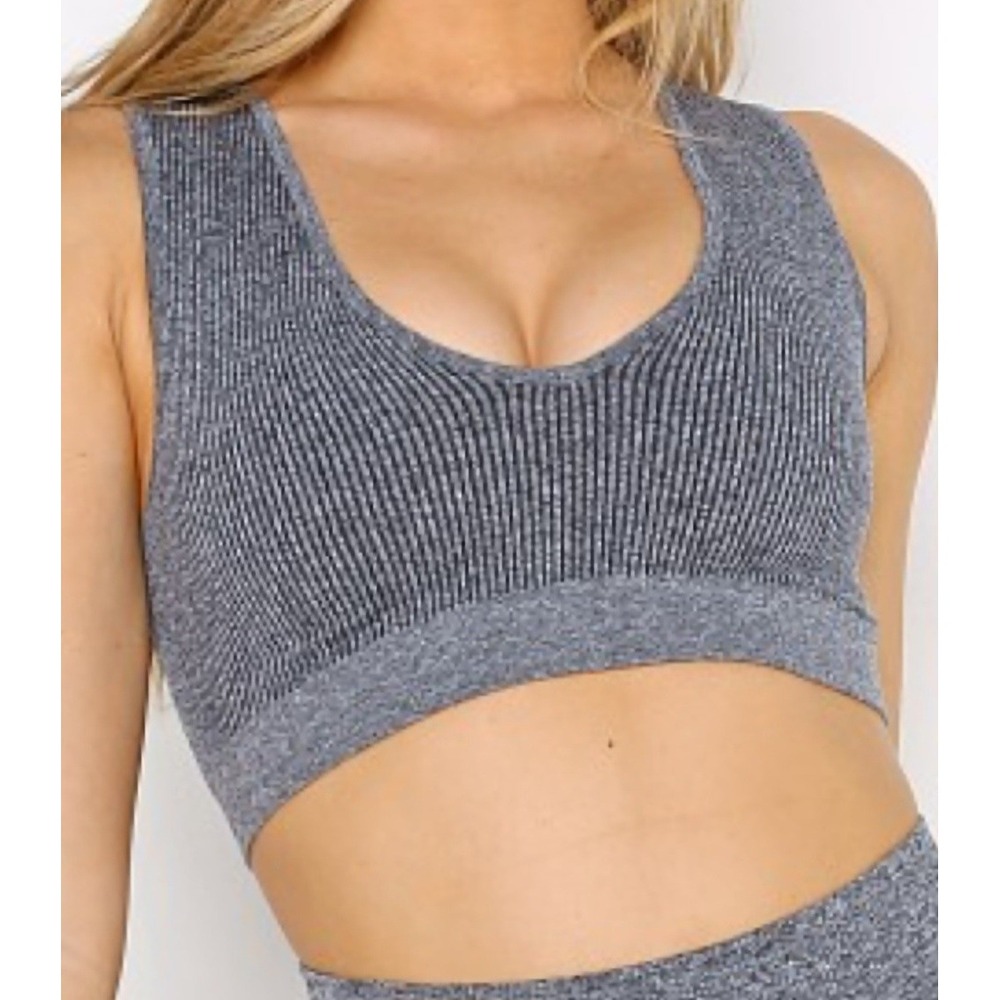Spirital Gangster Ribbed Sports Bra Workout Gym Yoga Activewear Size XS/S‎ NWT